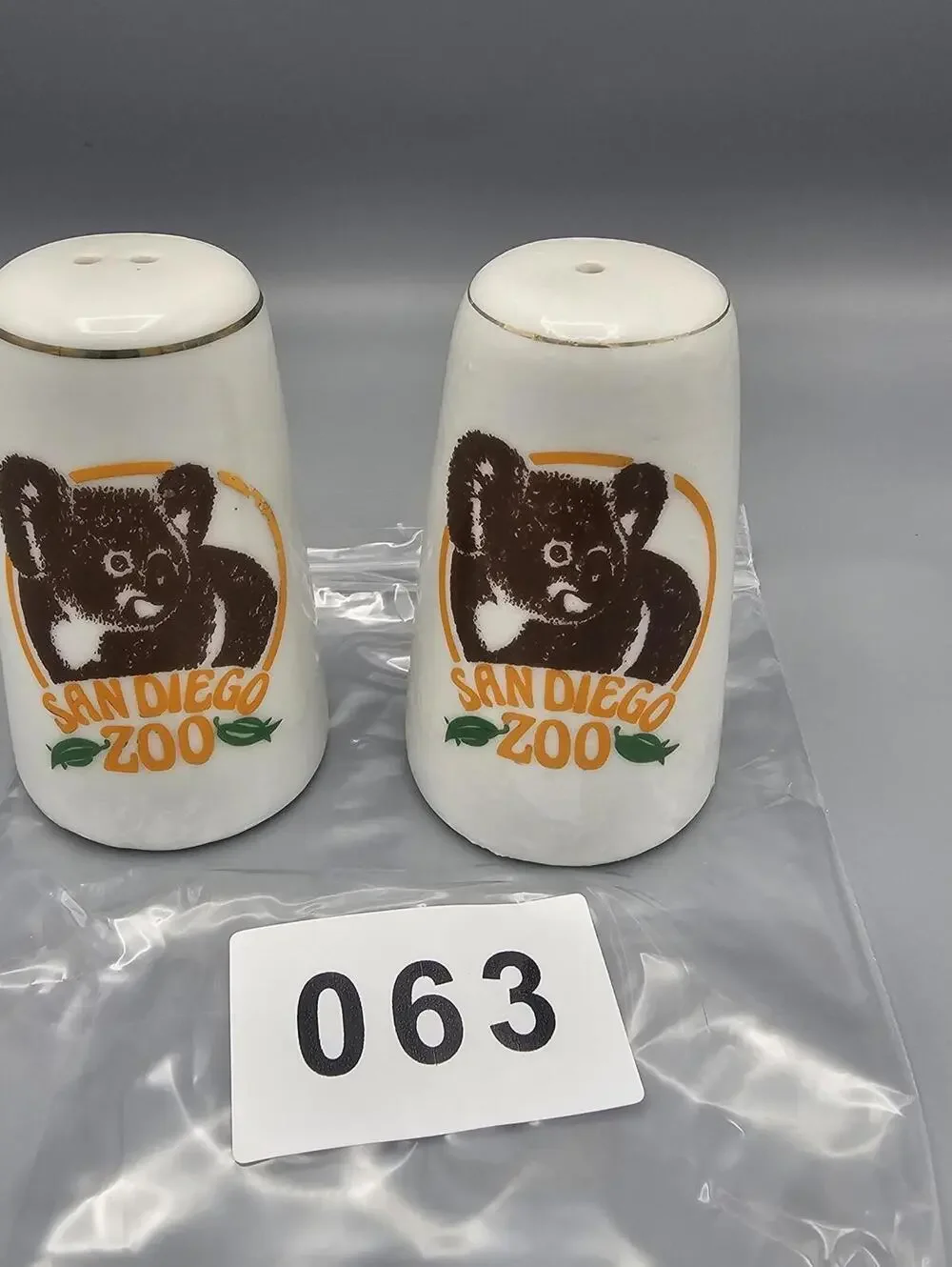 Vintage San Diego Zoo Koala Ceramic Salt and Pepper Shakers